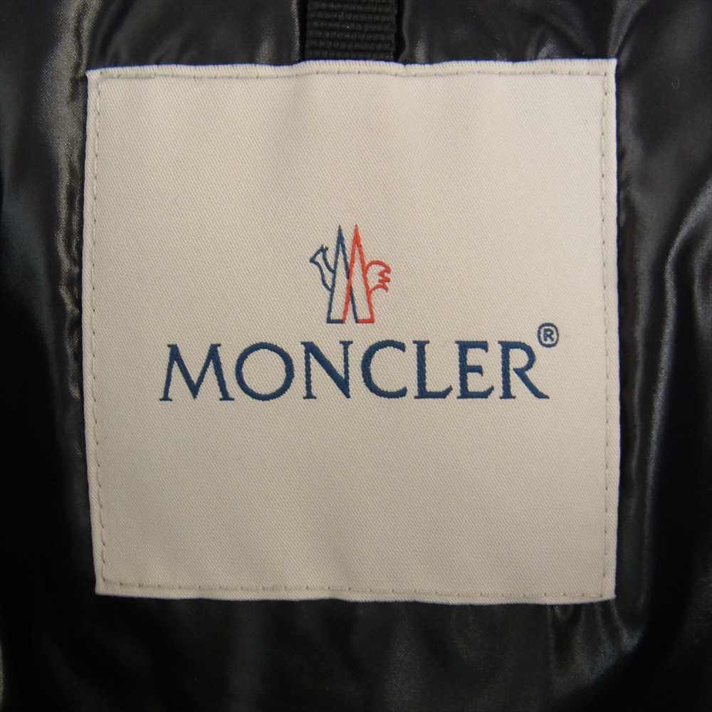 MONCLER モンクレール MONTCLA モンクラー ロゴ刺繍 ダウン ジャケット ブラック系 1【中古】