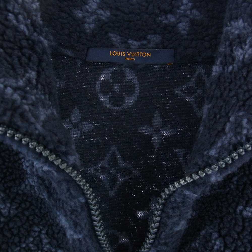 LOUIS VUITTON ルイ・ヴィトン 21SS RM211Q TCM HKY44W Monogram Jacquard Fleece Zip Through Jacket  モノグラム ジャガード フリース ブルゾン ジャケット ダークネイビー系 XL【中古】