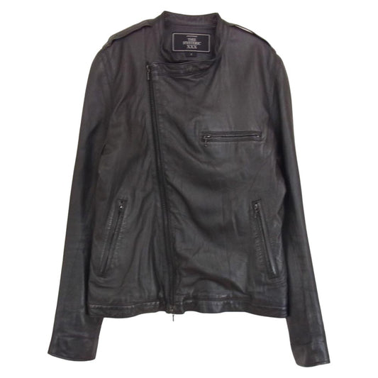 HYSTERIC GLAMOUR ヒステリックグラマー THEE HYSTERIC XXX REGISTERED 5LB-0522 シープレザー ライダースジャケット ブラック系 2【中古】