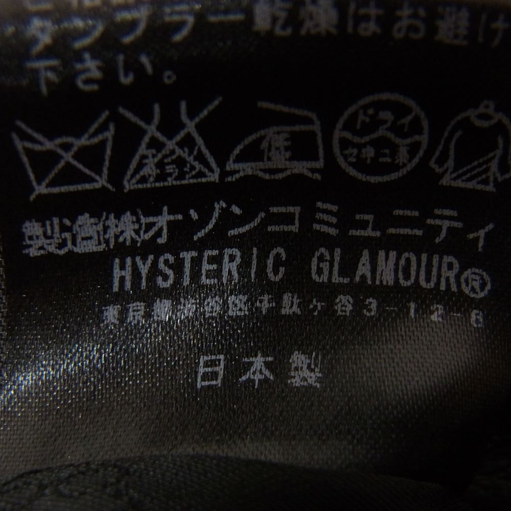 HYSTERIC GLAMOUR ヒステリックグラマー THEE HYSTERIC XXX REGISTERED 5LB-0522 シープレザー ライダースジャケット ブラック系 2【中古】