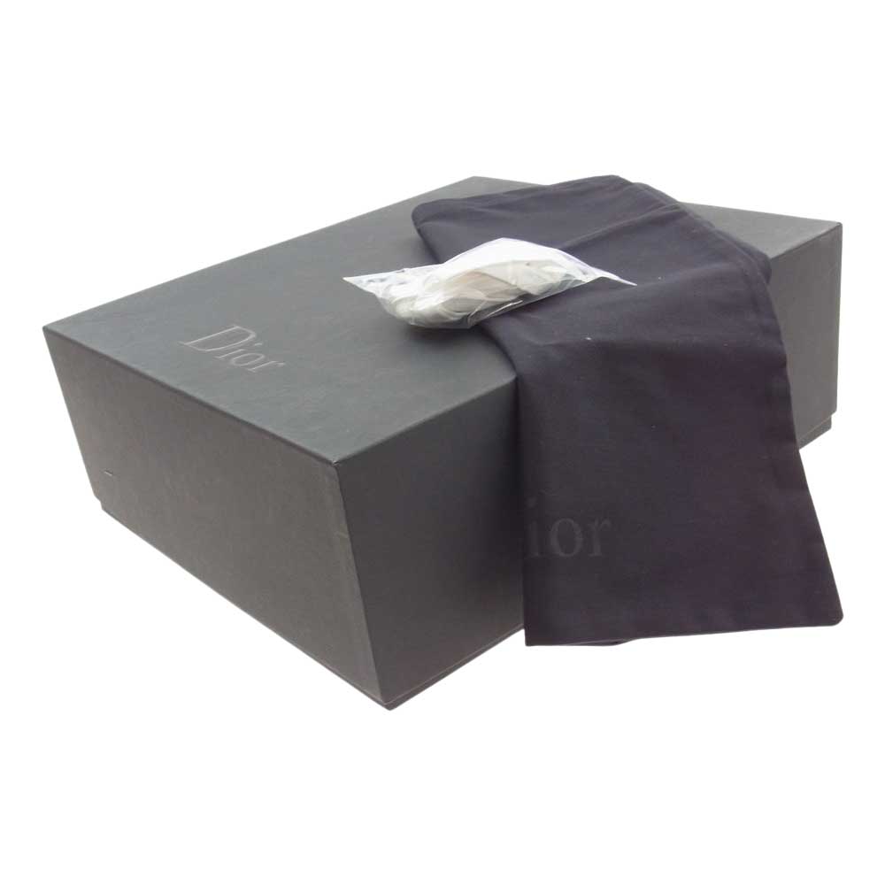 DIOR HOMME ディオールオム イタリア製 ハイカット レースアップ スニーカー シューズ ホワイト ホワイト系 44【中古】