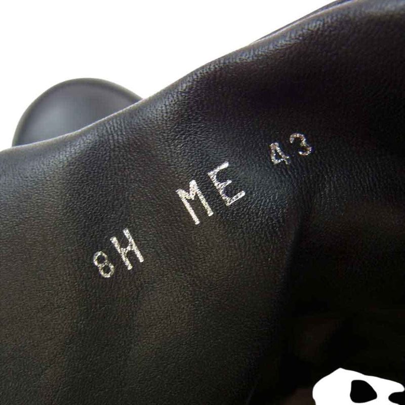 DIOR HOMME ディオールオム イタリア製 ハイカット ベルクロ ベルトストラップ スニーカー シューズ ブラック ブラック系 43【中古】
