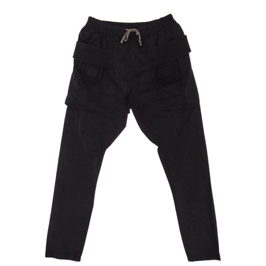 Rick Owens リックオウエンス DU3375 DRKSHDW ダークシャドウ CREATCH CARGO PANTS クリッチ サルエル スキニー カーゴパンツ ブラック系 XL【中古】