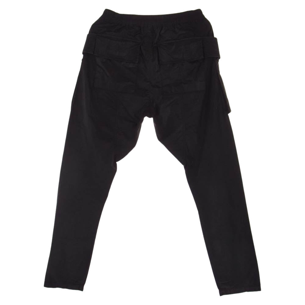 Rick Owens リックオウエンス DU3375 DRKSHDW ダークシャドウ CREATCH CARGO PANTS クリッチ サルエル スキニー カーゴパンツ ブラック系 XL【中古】