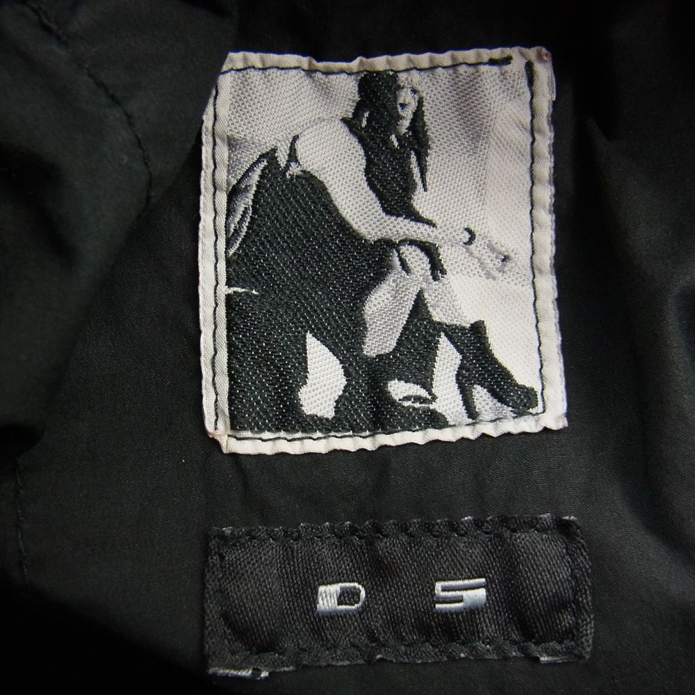 Rick Owens リックオウエンス DU3375 DRKSHDW ダークシャドウ CREATCH CARGO PANTS クリッチ サルエル スキニー カーゴパンツ ブラック系 XL【中古】