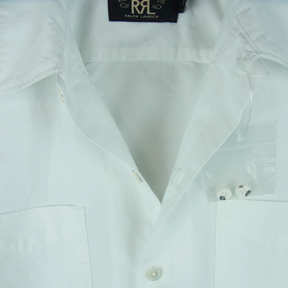 RRL ダブルアールエル 半袖 シャツ コットン インド製 ホワイト系 S【中古】