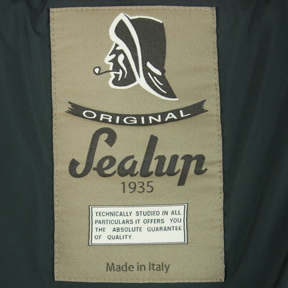 SEALUP シーラップ ダウン ジャケット イタリア製 ダークグレーに近い 黒 44【中古】