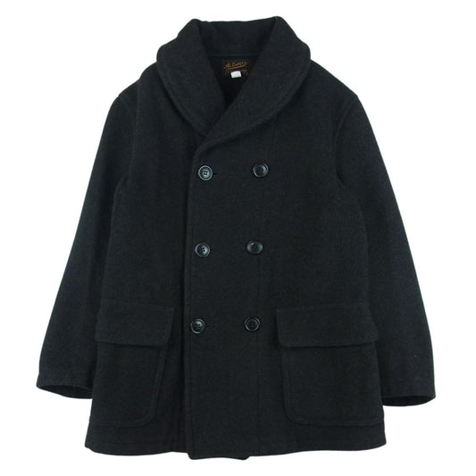 AT LAST アットラスト Lot 659 MACKINAW P-COAT ショールカラー マッキーノ ピー コート ダークグレー系 38【中古】