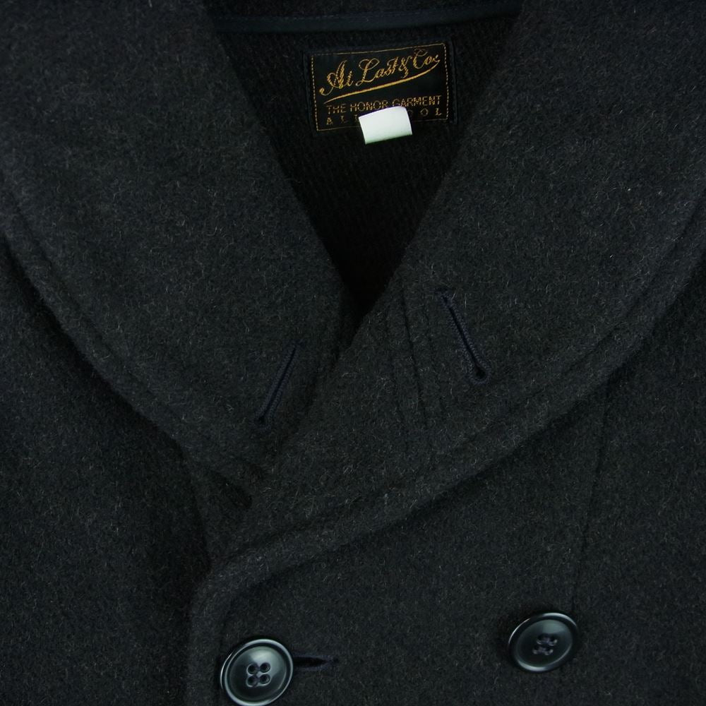 AT LAST アットラスト Lot 659 MACKINAW P-COAT ショールカラー マッキーノ ピー コート ダークグレー系 38【中古】
