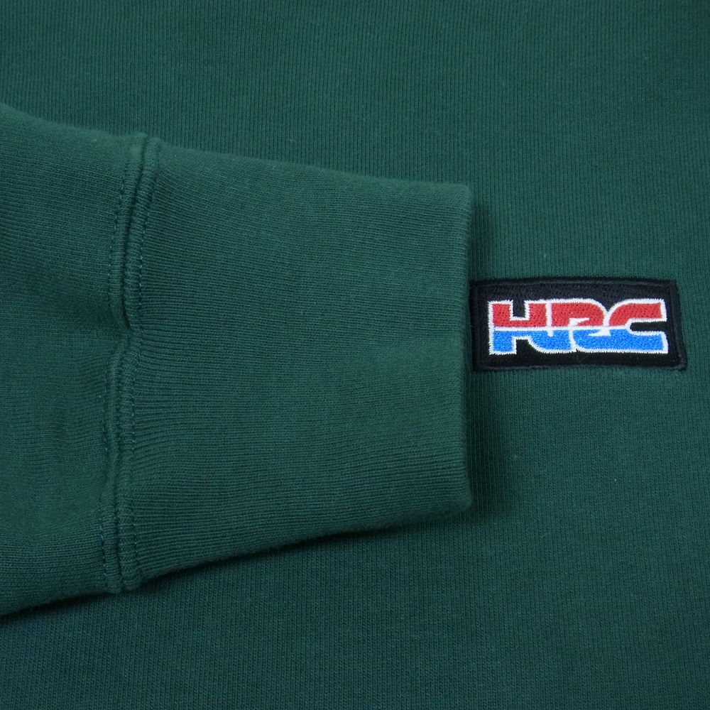Supreme シュプリーム 19AW Honda Fox Racing Crewneck ホンダ フォックス スウェット モスグリーン系 S【中古】