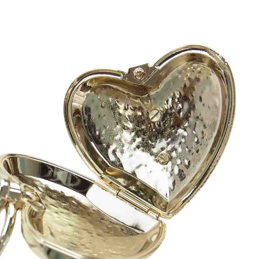 CHANEL シャネル B22 ココマーク ハートロケット ネックレス ゴールド系【中古】