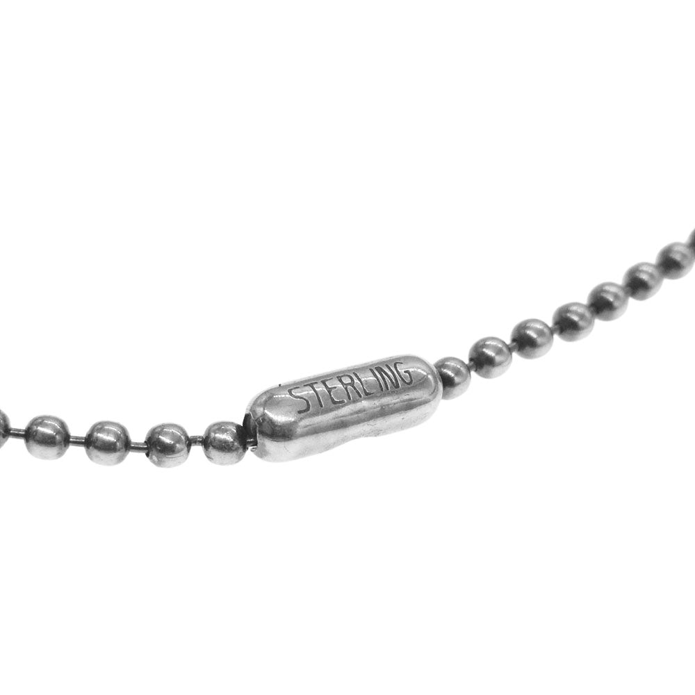 BILL WALL LEATHER ビルウォールレザー スモール フィッシュフックチャーム ボールチェーン ネックレス シルバー系【中古】