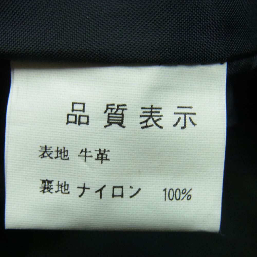 モトフィールド レザー ストレート パンツ 牛革 韓国製 32【中古】