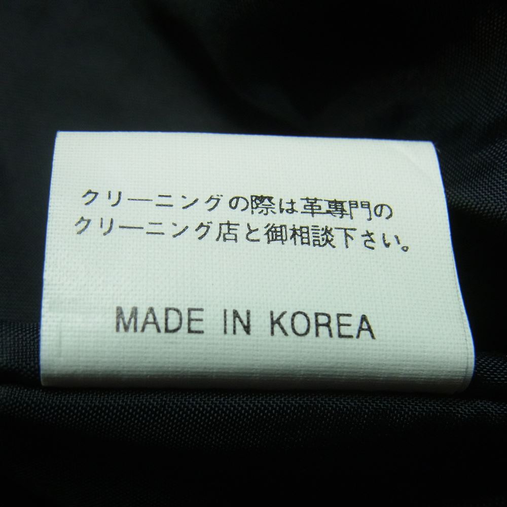 モトフィールド レザー ストレート パンツ 牛革 韓国製 32【中古】