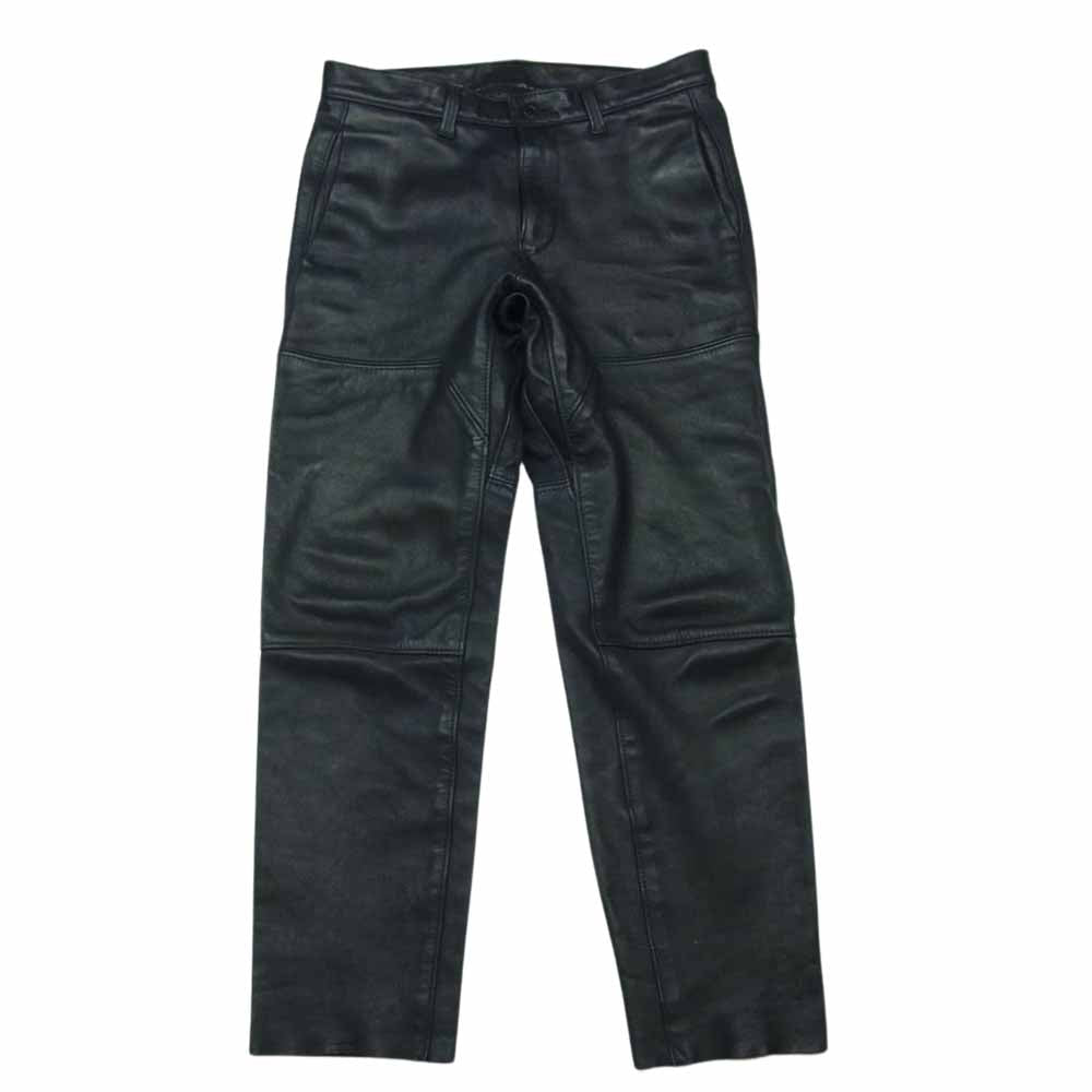 ブルーナボイン 馬革 ホース レザー ストレート パンツ 日本製 ブラック系 1【中古】