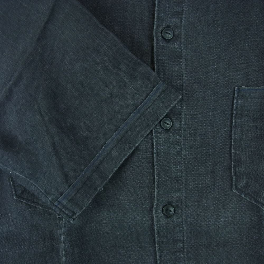 NEIGHBORHOOD ネイバーフッド DCNH-SH-01 半袖 シャツ リネン ブラック 日本製 ダークグレー系 S【中古】