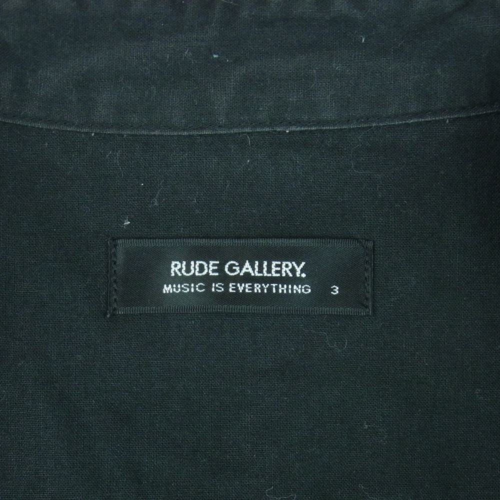 RUDE GALLERY ルードギャラリー ウエスタン 長袖 シャツ コットン 日本製 ブラック系 3【中古】