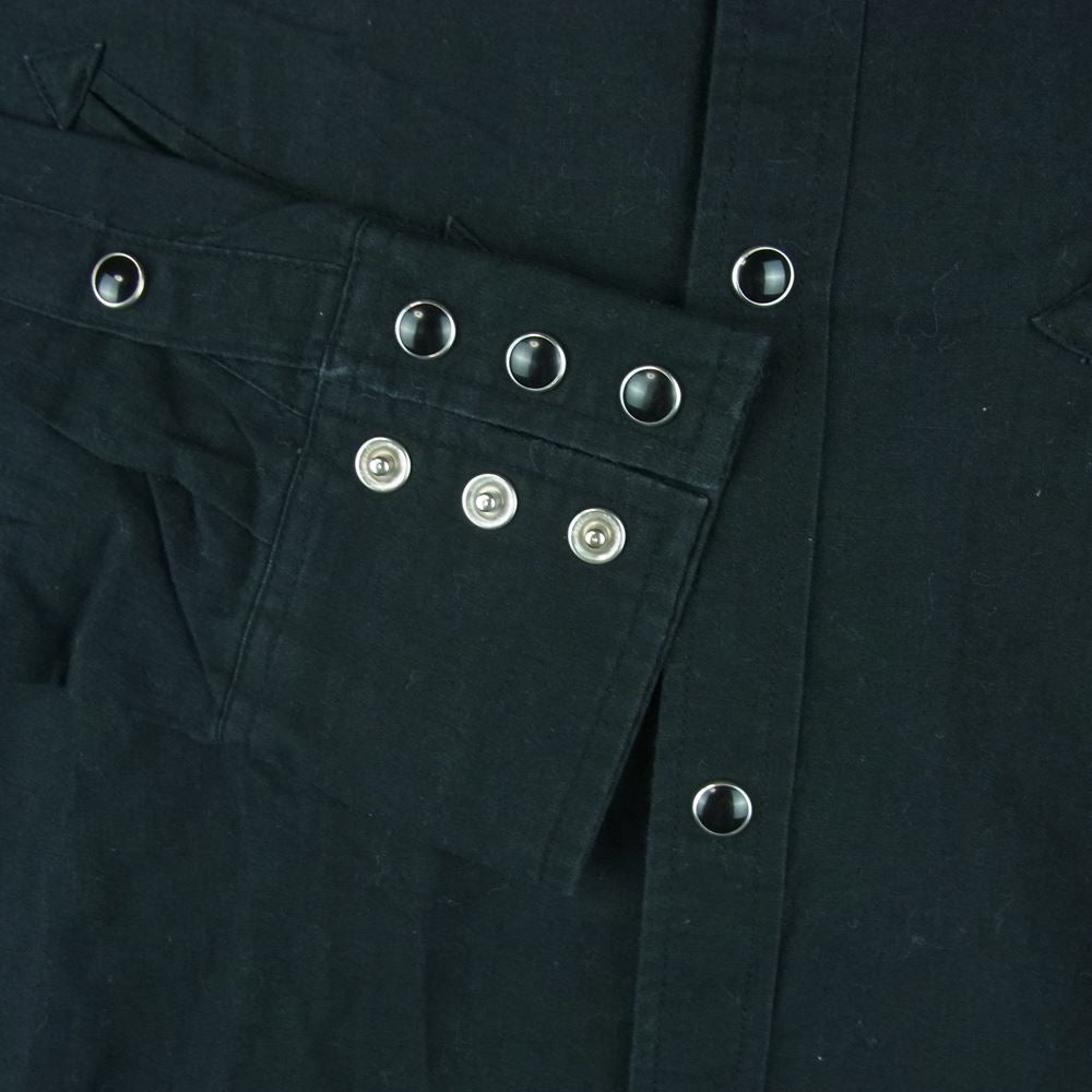 RUDE GALLERY ルードギャラリー ウエスタン 長袖 シャツ コットン 日本製 ブラック系 3【中古】