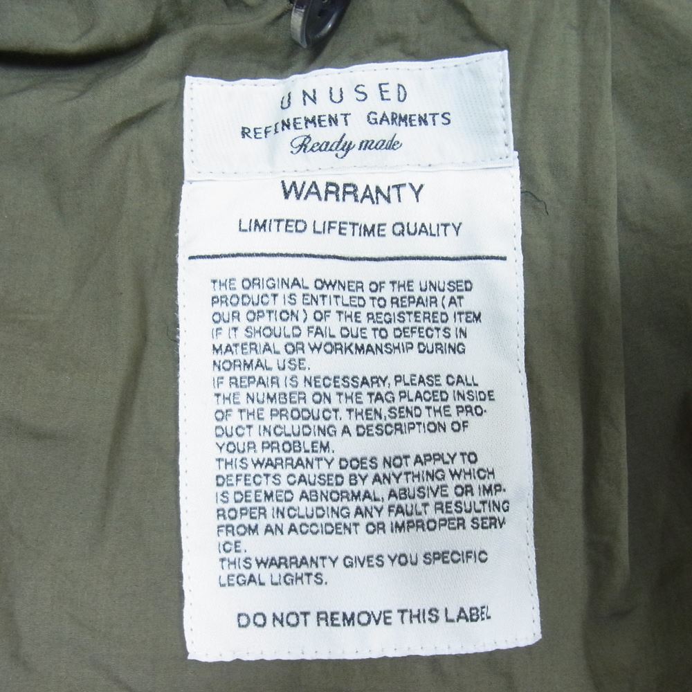 UNUSED アンユーズド M-65 フィールド ジャケット  カーキ系 1【中古】