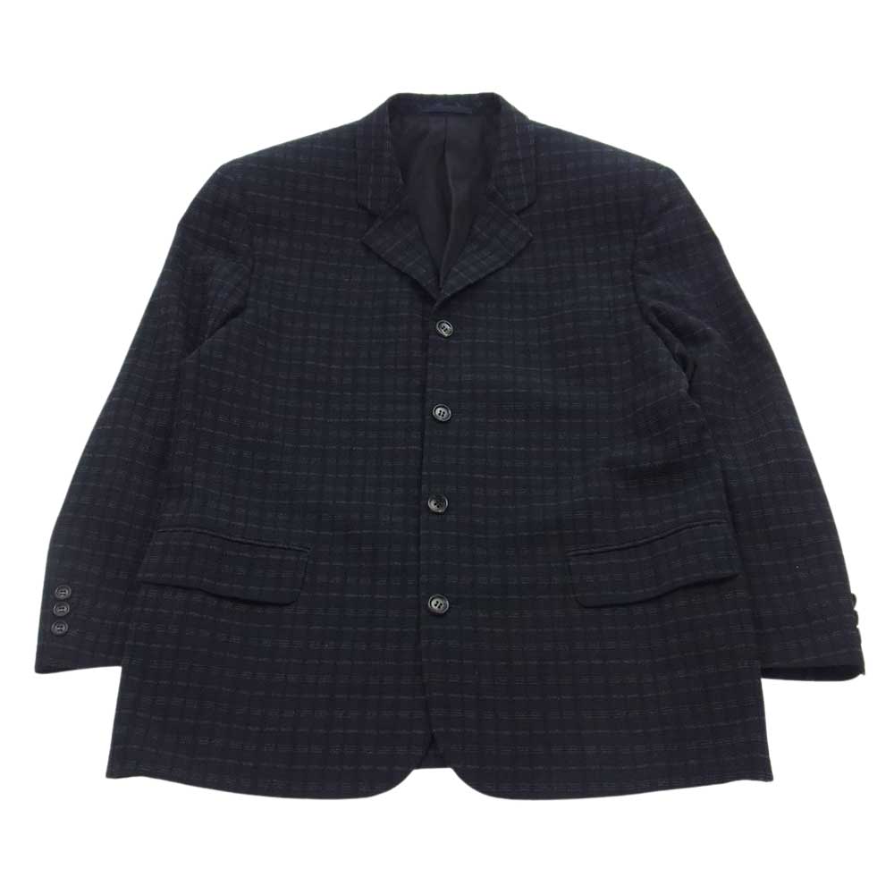 COMME des GARCONS HOMME コムデギャルソンオム AD1997 HJ-10012S ヴィンテージ 90S ウール 4B セットアップ テーラード ジャケット パンツ ブラック系 S【中古】