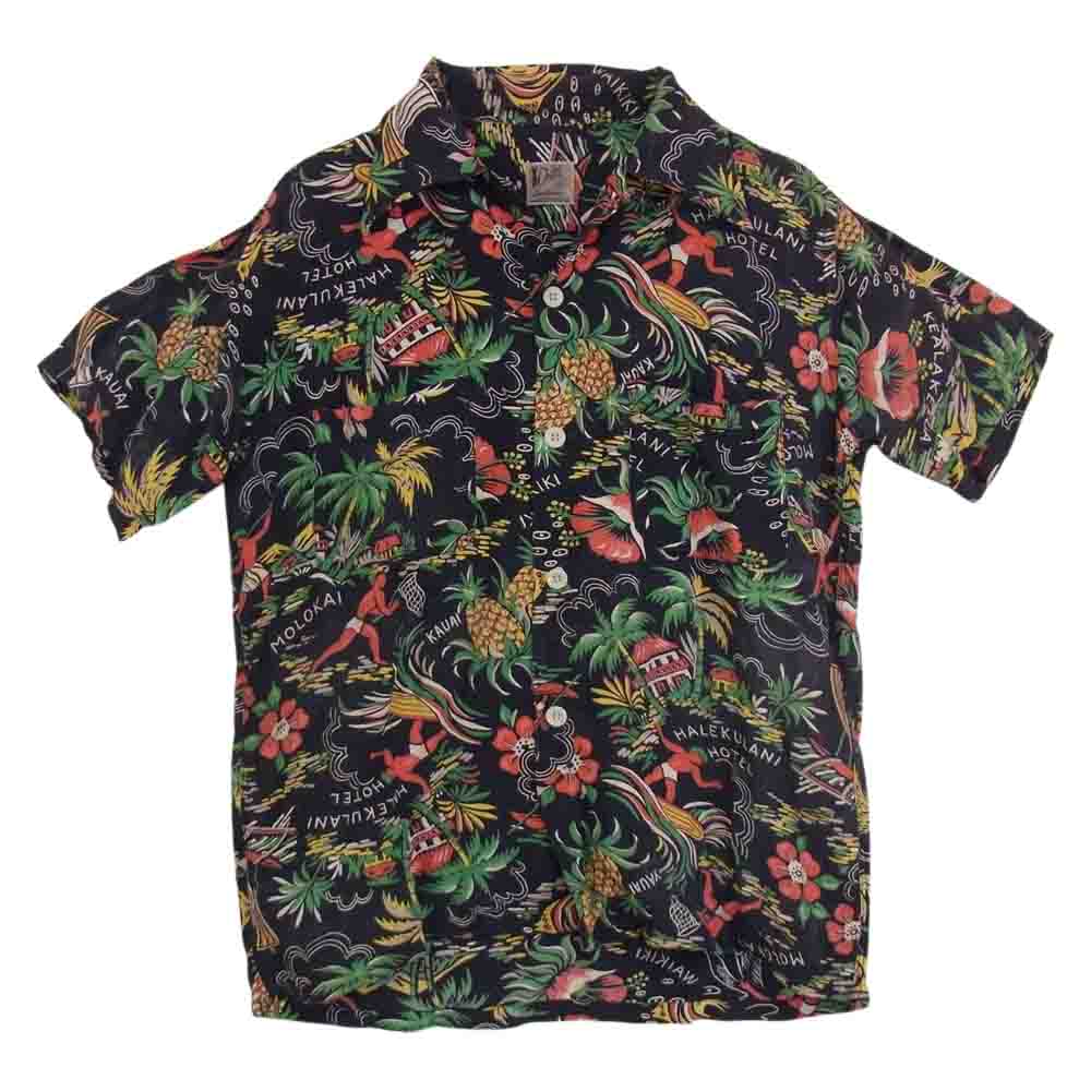 デルタ ヴィンテージ ハワイアン アロハ シャツ マルチカラー系 S【中古】