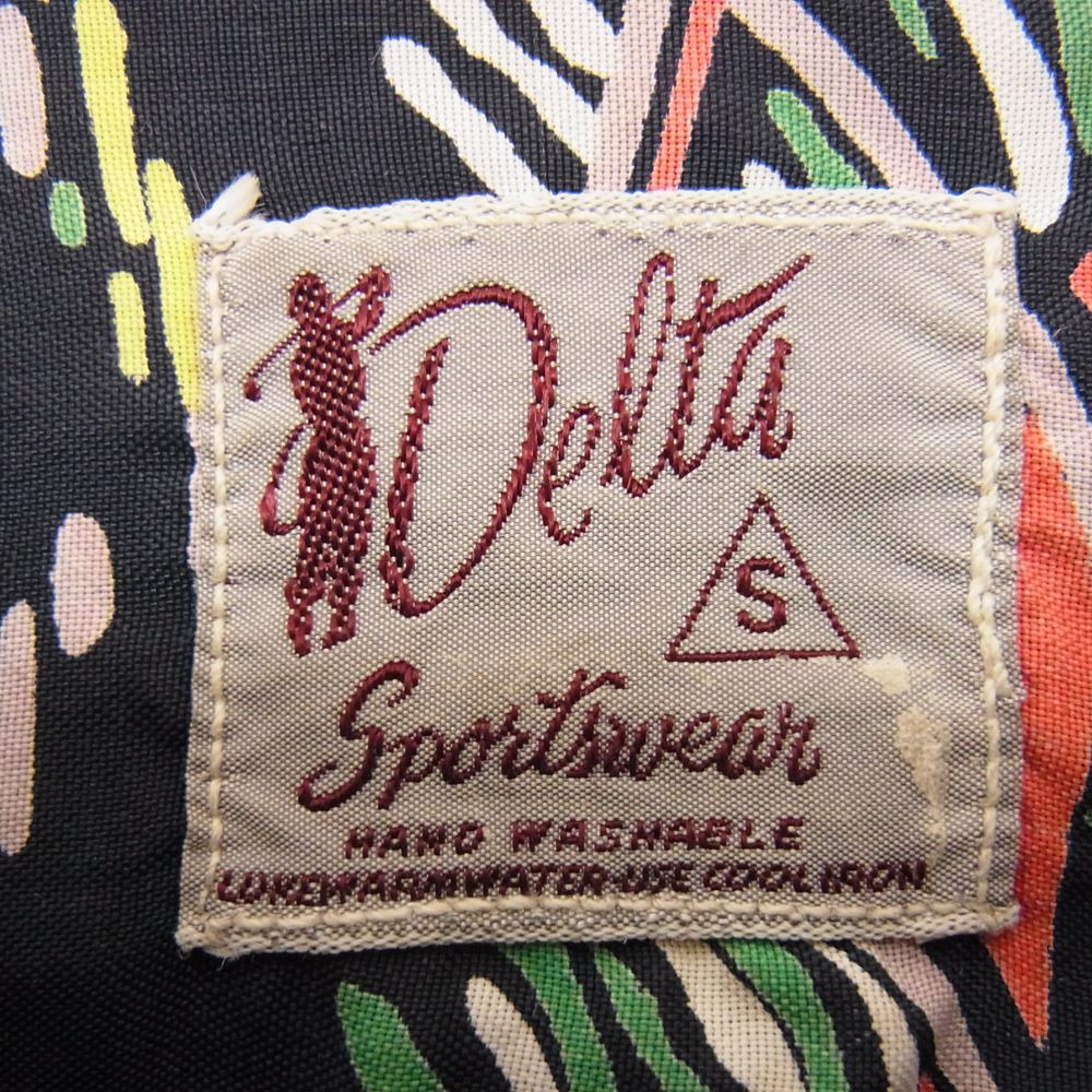 デルタ ヴィンテージ ハワイアン アロハ シャツ マルチカラー系 S【中古】