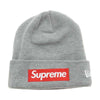 Supreme シュプリーム New Era Box Logo Beanie ニューエラ ビーニー ニット キャップ グレー系【中古】