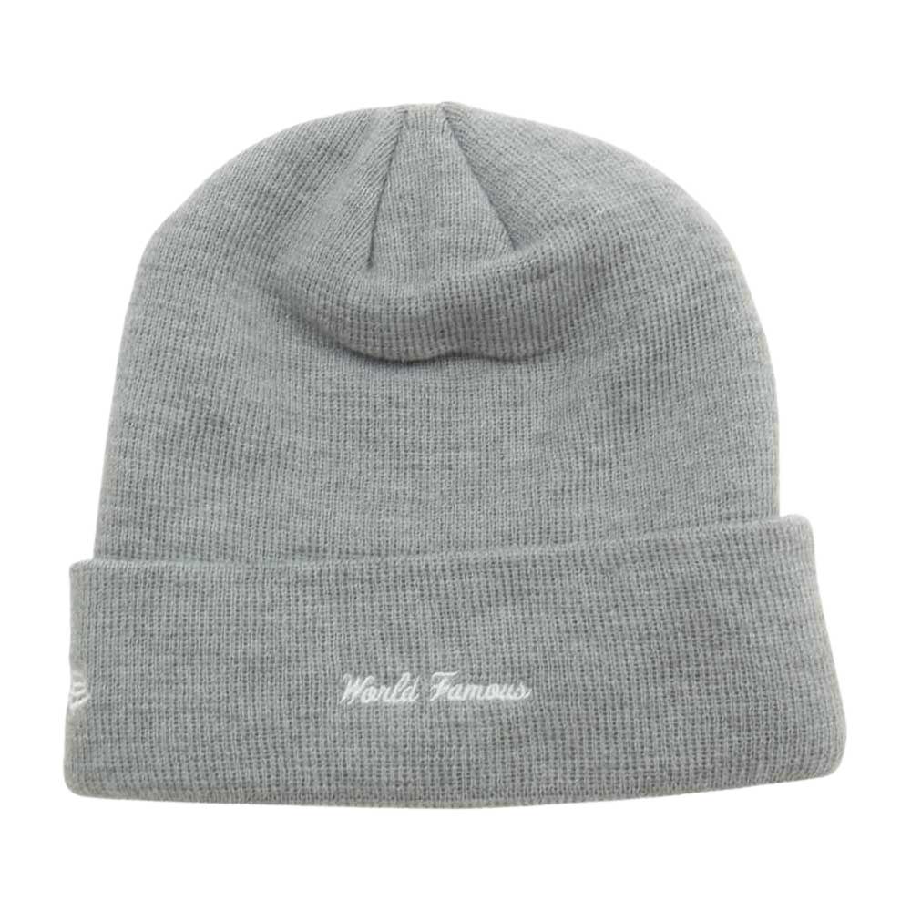 Supreme シュプリーム New Era Box Logo Beanie ニューエラ ビーニー ニット キャップ グレー系【中古】