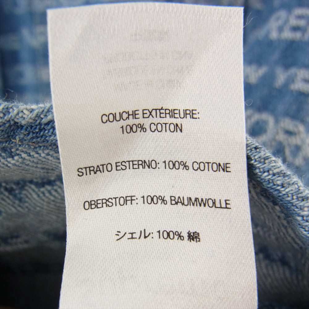 Supreme シュプリーム 22aw  Multi Type Jacquard Denim Shirt 長袖 デニム シャツ ブルー系 M【中古】