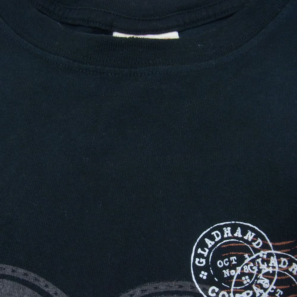 GLADHAND & Co. グラッドハンド  長袖 カットソー ロンT ブラック系 XXL【中古】