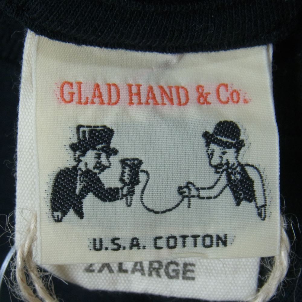 GLADHAND & Co. グラッドハンド  長袖 カットソー ロンT ブラック系 XXL【中古】
