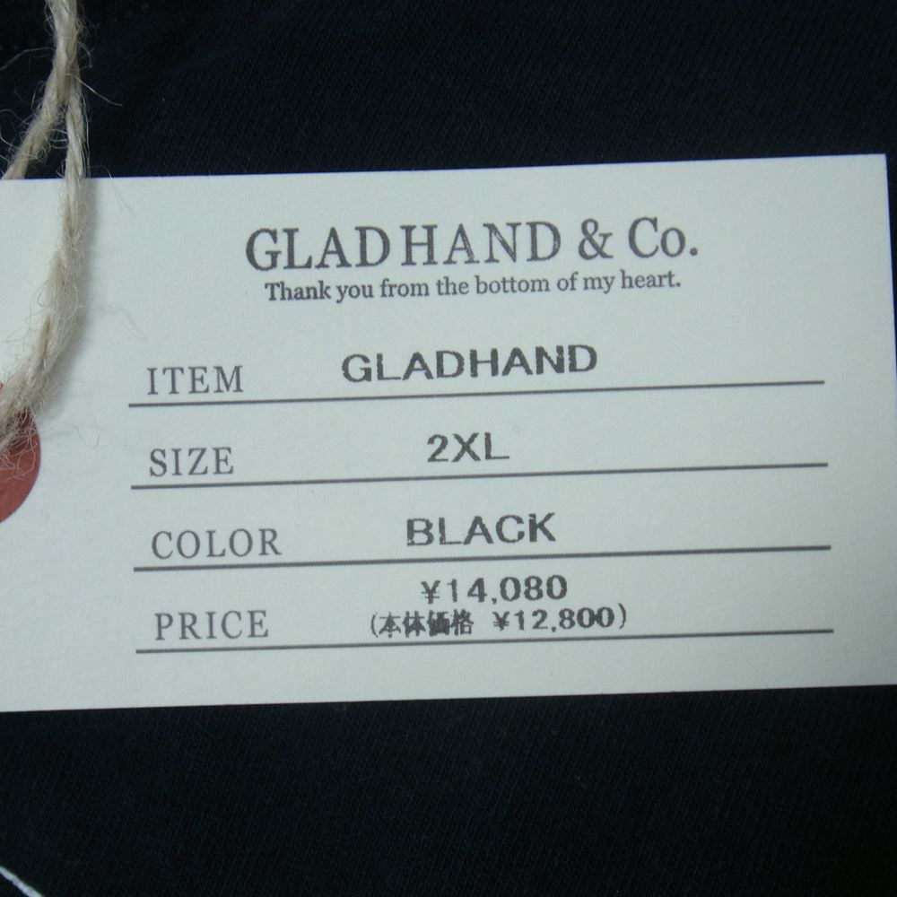 GLADHAND & Co. グラッドハンド  長袖 カットソー ロンT ブラック系 XXL【中古】