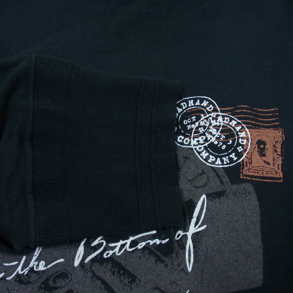 GLADHAND & Co. グラッドハンド  長袖 カットソー ロンT ブラック系 XXL【中古】