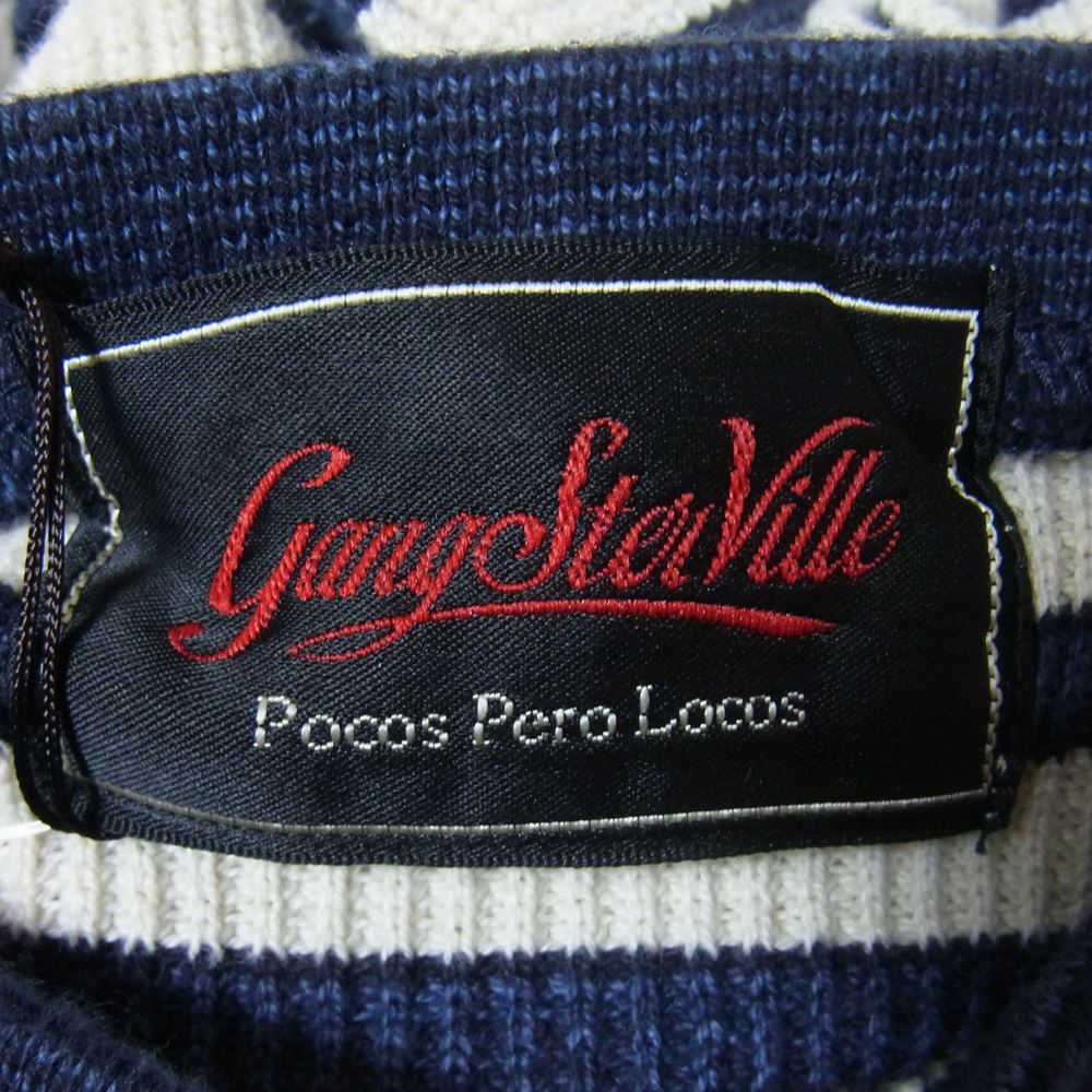GANGSTERVILLE ギャングスタービル SV-21-SS-26 THUG L/S T SHIRTS ボーダー サーマル 長袖 XL【極上美品】【中古】