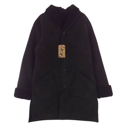 GANGSTERVILLE ギャングスタービル 21AW GSV-AW21-01 THUG-MOUTON COAT リアル ムートン コート ブラック系 XL【中古】