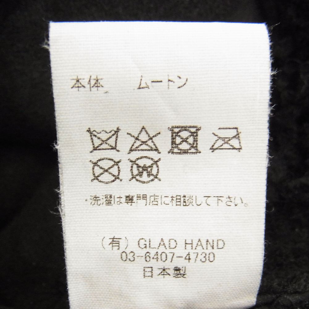 GANGSTERVILLE ギャングスタービル 21AW GSV-AW21-01 THUG-MOUTON COAT リアル ムートン コート ブラック系 XL【中古】