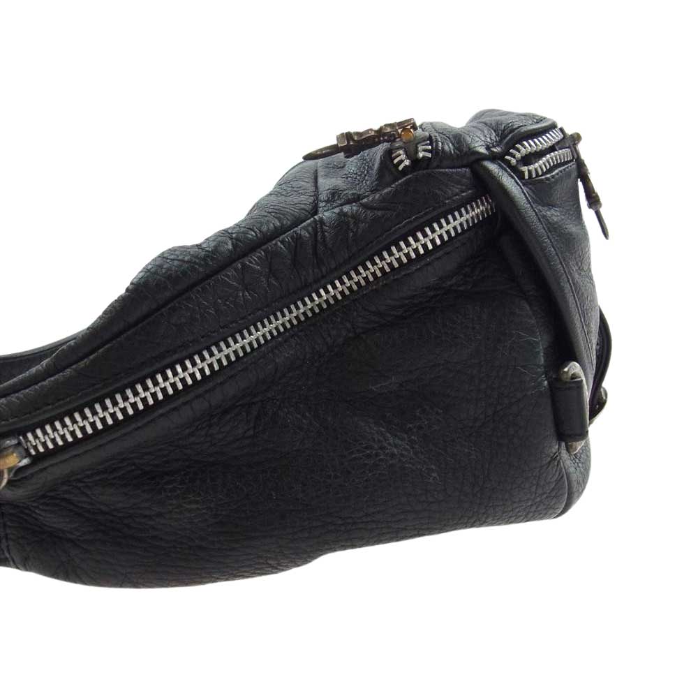 CHROME HEARTS クロムハーツ（原本無） SNAT PACK #1 スナットパック ウエスト ボディ ショルダーバッグ ブラック系 シルバー系【中古】