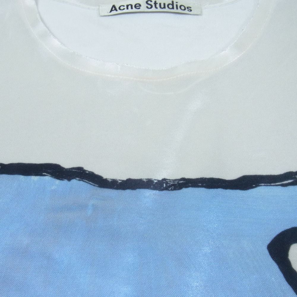 ACNE STUDIOS アクネストゥディオズ 19SS FN-WN-TSHI000172 ベアー セラミックプリント 半袖 カットソー オフホワイト系 S【中古】