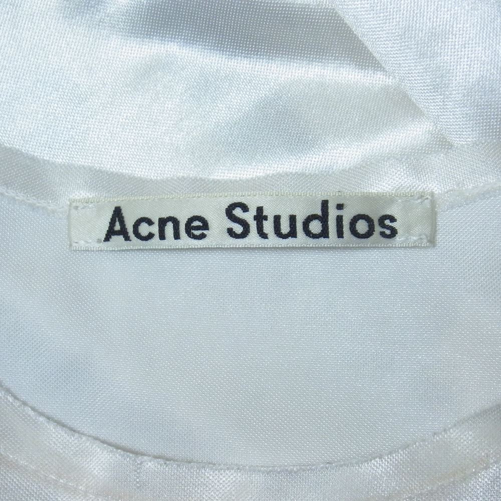 ACNE STUDIOS アクネストゥディオズ 19SS FN-WN-TSHI000172 ベアー セラミックプリント 半袖 カットソー オフホワイト系 S【中古】