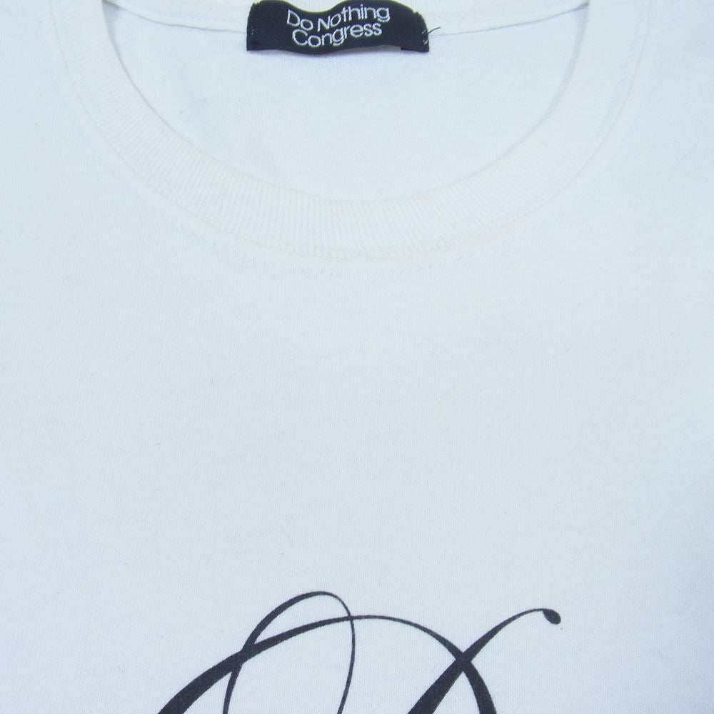 Sacai サカイ 19-02029M FRAGMENT DESIGN フラグメント Do Nothing but プリントTシャツ ホワイト系 1【中古】