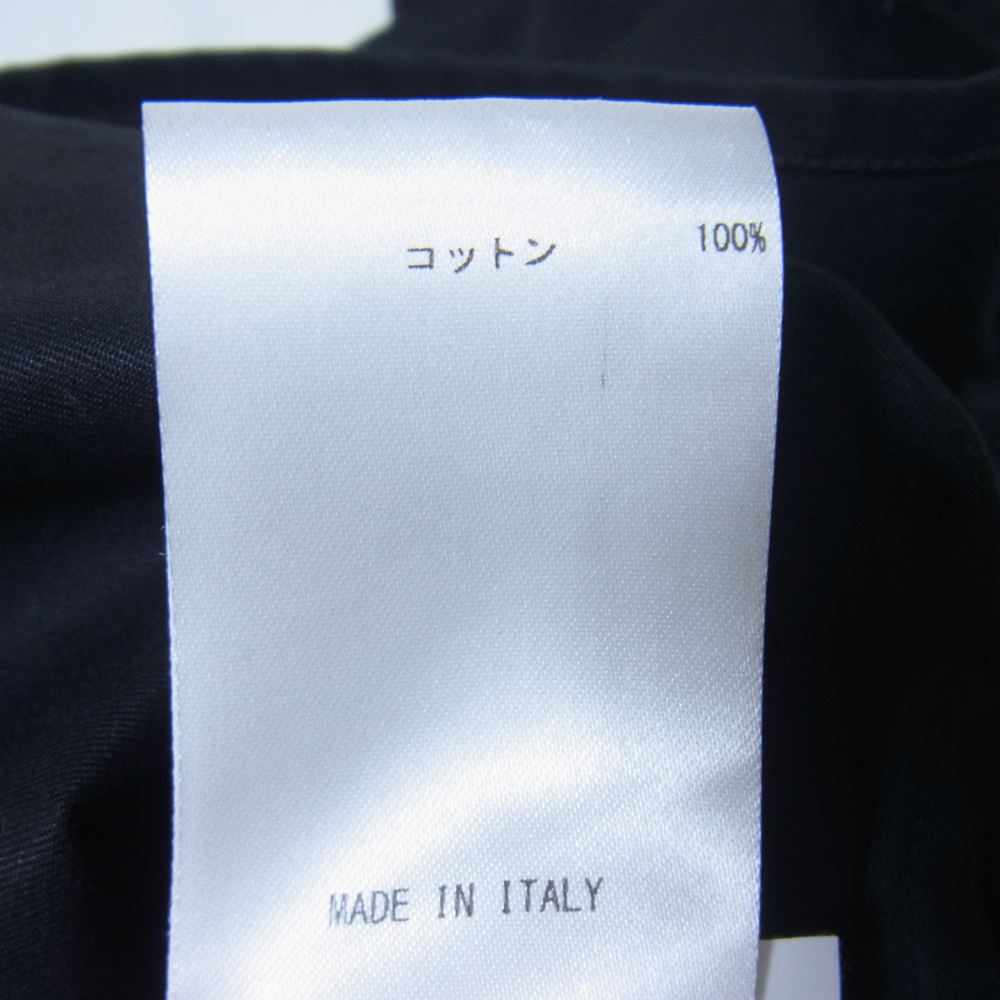 JIL SANDER ジルサンダー 21SS JSMS74012MS24380011 国内正規品 HS JM IM 0001 ステッチ 比翼 ノーカラー 長袖シャツ ブラック系 38【中古】