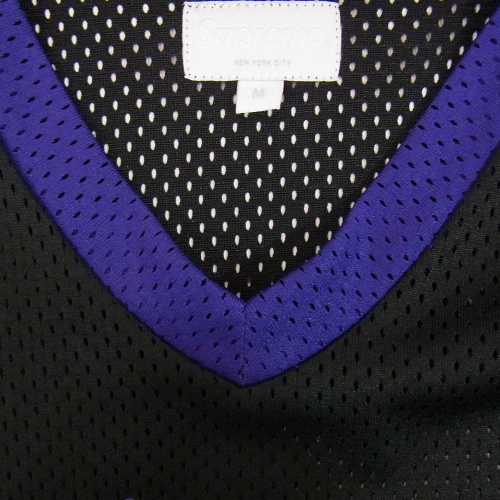 Supreme シュプリーム 16SS  Black Sabbath Hockey Jersey ブラックサバス ホッケー ジャージ メッシュ カットソー ブラック系 パープル系 M【中古】