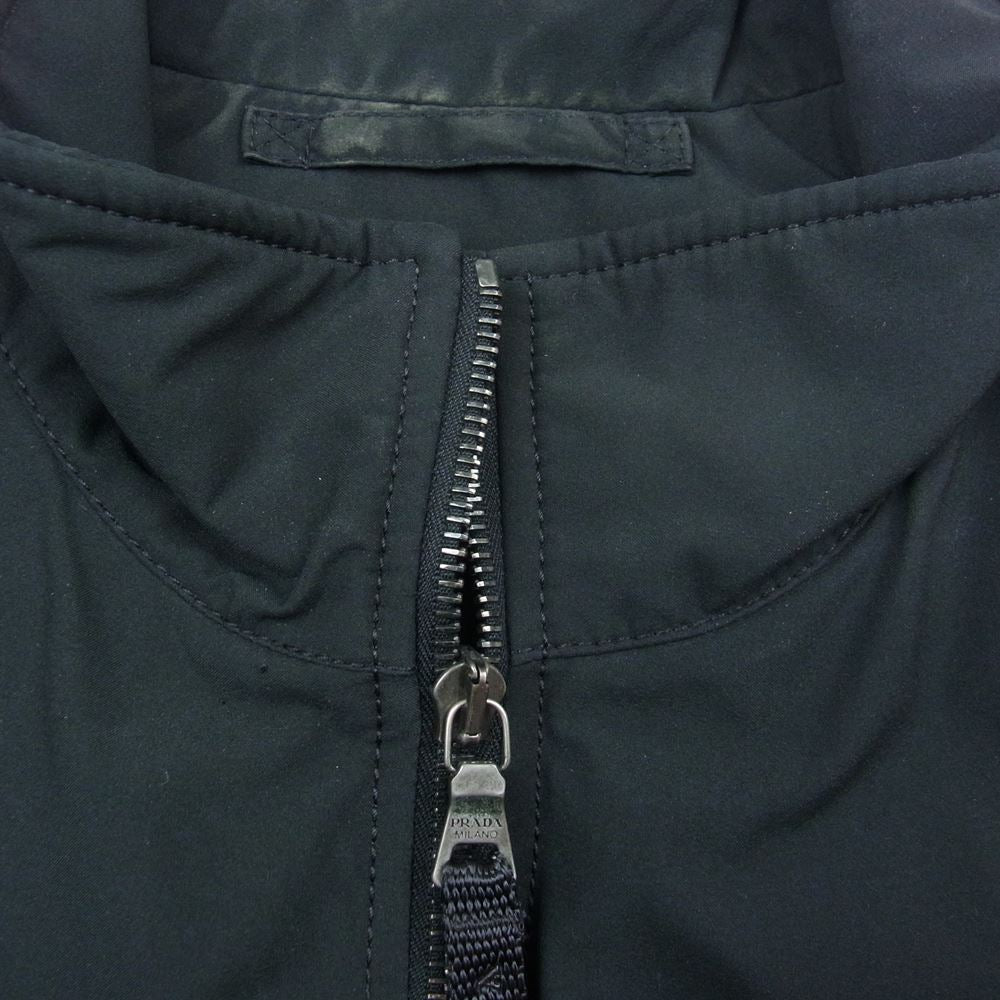 PRADA プラダ SGA81B ナイロン ベスト WIND STOPPER 中綿 ブラック系 44【中古】