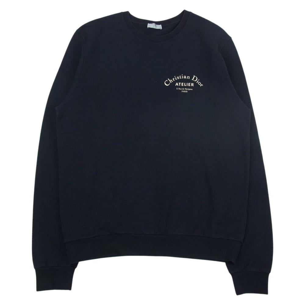 Christian Dior クリスチャンディオール 18AW 333J666I2364 ATELIER アトリエ アーチロゴ クルーネック スウェット  ブラック系 XXL【中古】