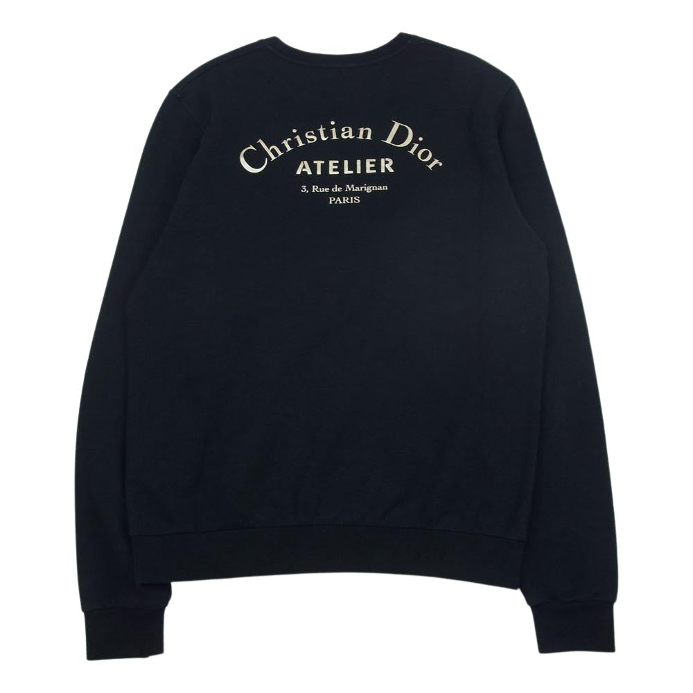 Christian Dior クリスチャンディオール 18AW 333J666I2364 ATELIER アトリエ アーチロゴ クルーネック スウェット  ブラック系 XXL【中古】