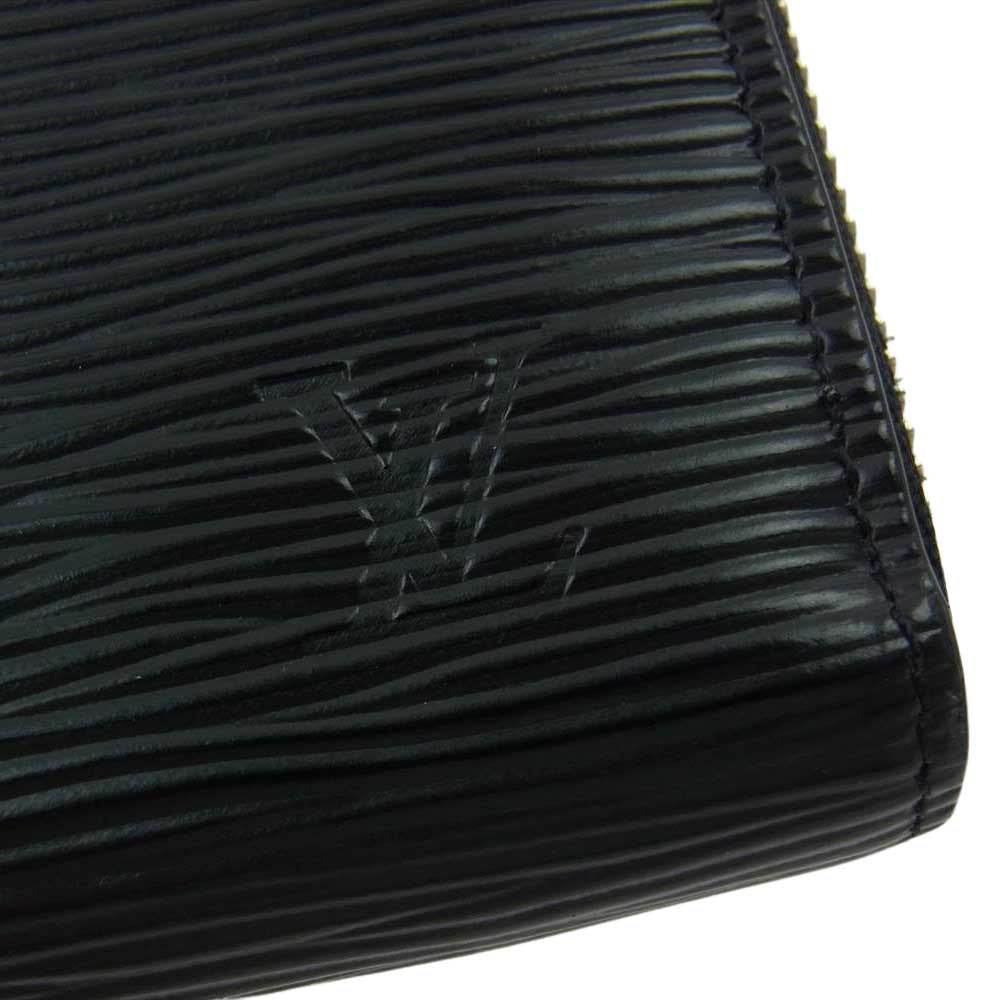 LOUIS VUITTON ルイ・ヴィトン M61857 エピ ジッピー ラウンドジップ ウォレット 長財布 ブラック系【中古】
