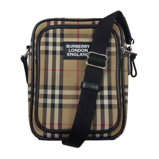 BURBERRY LONDON バーバリー ロンドン FREDDIE フレディ ヴィンテージチェック ショルダーバッグ ベージュ系【中古】