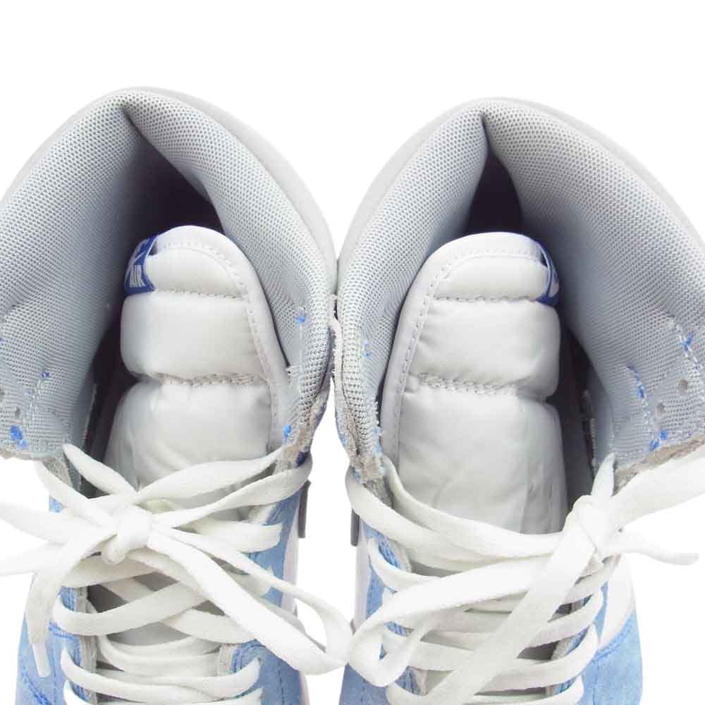 NIKE ナイキ 555088-402 AIR JORDAN 1 RETRO HIGH OG HYPER ROYAL エア ジョーダン 1 ハイパーロイヤル  レトロ ハイ WHITE LIGHT SMOKE GREY インディゴブルー系 グレー系 27cm【中古】