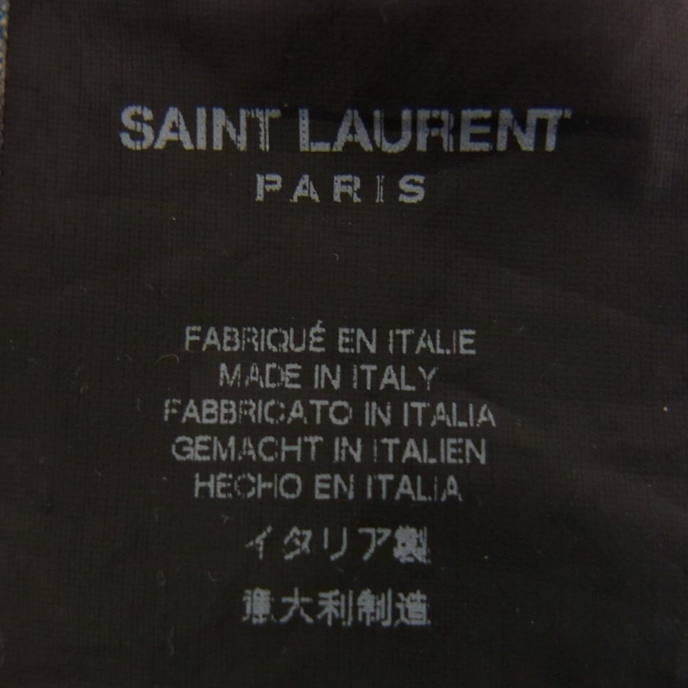 SAINT LAURENT サンローラン 321960 YVC92 エディ期 デニム ウエスタン シャツ インディゴブルー系 S【中古】