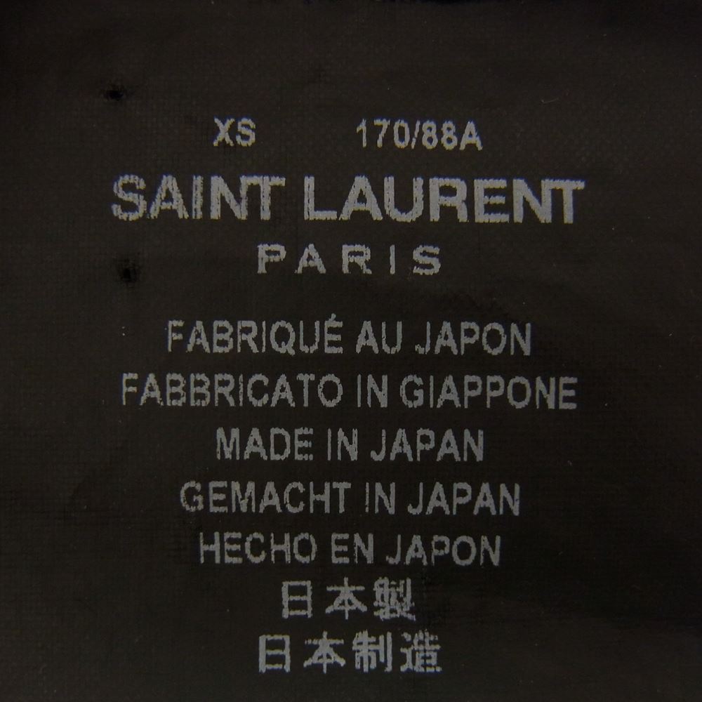 SAINT LAURENT サンローラン 16SS 419384 Y840L エディ期 チェック カットオフ シャツ ブルー系 ブラック系 XS【中古】